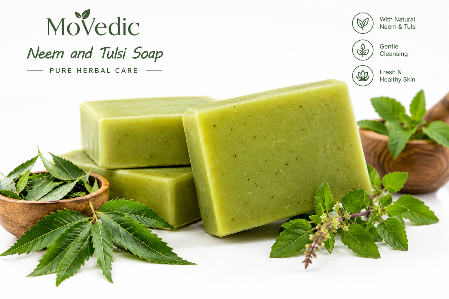 MoVedic Neem and Tulsi Soap MoVedic Neem and Tulsi Soap